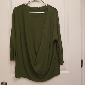 Olive Green Quarter Length blouse